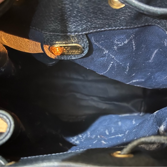 Rare Authentic Gucci Supreme Monogram Women’s Bucket Drawstring Vintage Bag - Picture 11 of 14